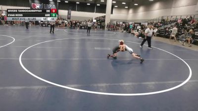 63 lbs Cons. Rd Of 16 - Rivers Tahdooahnippah, Elgin Wrestling Club vs Evan Ross, Alber Athletics Wrestling Club