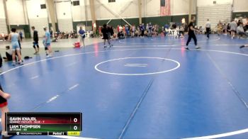 160 lbs Round 3 (8 Team) - Liam Thompsen, JR Titans vs Gavin Knajdl, Kearney Matcats - Blue