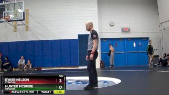 120 lbs Champ. Round 3 - Ryker Nelson, Syracuse vs Hunter McBride, Ridgeline