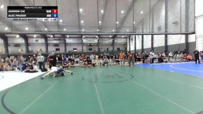 Junior FS - 144 lbs 3rd Place Match - Andrew Cai, Washington vs Alec Fraser, Askeo International Mat Club
