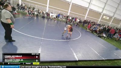 80 lbs Quarterfinal - Richard Flores Jr., Pomona WC Colorado vs Cohen Archibald, Legacy Elite WC