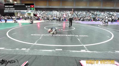 49 lbs Quarterfinal - Zeke Gray, MilLard South Wrestling Club vs Colin Crow, Gladiator Wrestling