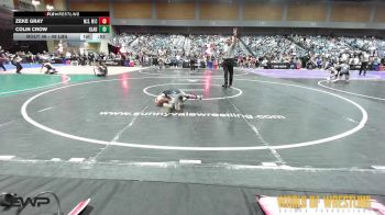 49 lbs Quarterfinal - Zeke Gray, MilLard South Wrestling Club vs Colin Crow, Gladiator Wrestling