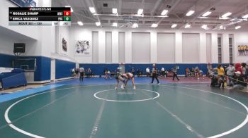 130 lbs Cons. Round 3 - Rosalie Sharp, Williamstown vs Erica Vasquez, Paramus Catholic