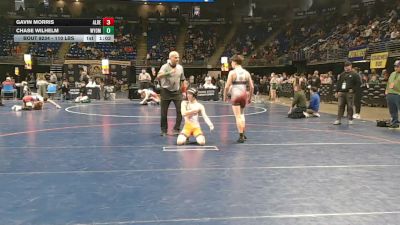 110 lbs Round Of 16 - Gavin Morris, Albert Gallatin vs Chase Wilhelm, Wyoming Area