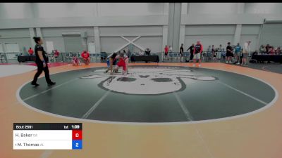 285 lbs 3rd Place - Hunter Baker, Georgia vs Martin Thomas, Alabama