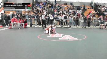 126 lbs Consi Of 8 #2 - Liam Driscoll, Bridgewater-Raynham vs Josiah Martins Semedo, New Bedford