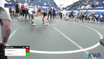 85 lbs Semifinal - Knox Selman, Weatherford Youth Wrestling vs Pryor Myers, Cushing Tigers