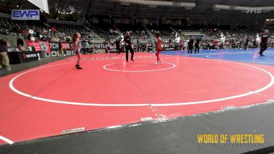 70 lbs 5th Place - Makaylie Kim, Goldenbacks vs Mia Emili, The Hunt Wrestling Club