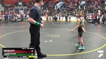 69 lbs Champ. Round 1 - Brycen Hein, Buchanan WC vs Asher Fuller, Mason WC