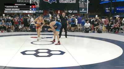 132 lbs Cons. Rd Of 64 - Daxton Kline, Arkansas vs Tanner Brumble, Oregon