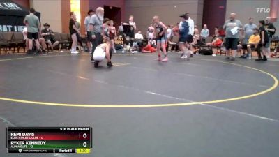 85 lbs Finals (8 Team) - Ryker Kennedy, Alpha Elite vs Remi Davis, Elite Athletic Club