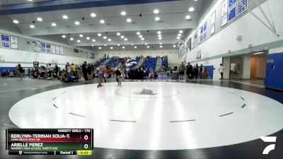 170 lbs 1st Place Match - Arielle Perez, Warren High School Wrestling vs Berlynn-terinah Solia-tago, Long Beach Poly HS