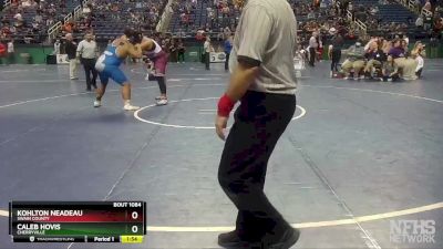 1A 285 lbs Semifinal - Caleb Hovis, Cherryville vs Kohlton Neadeau, Swain County