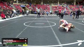 115 lbs Cons. Round 4 - Colton Flick, Victory vs Holdyn Quick, Scottsbluff Wrestling Club