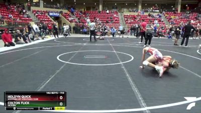 115 lbs Cons. Round 4 - Colton Flick, Victory vs Holdyn Quick, Scottsbluff Wrestling Club