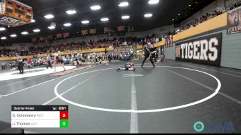 55 lbs Quarterfinal - Dwaine Goldsberry, Weatherford Youth Wrestling vs Jeremy Thomas, Little Axe Takedown Club