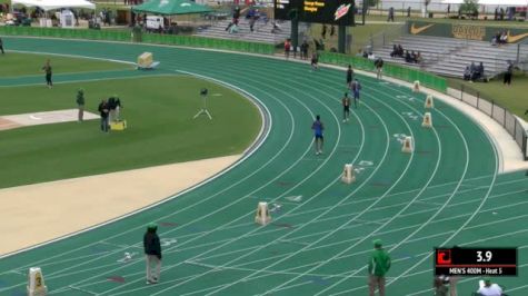 Men's 400m, Heat 5 - Donavan Brazier goes 47.37