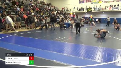 90 lbs Round Of 16 - Tanner Stuart, Rambler W.C. vs Dominic Mignanelli, Seneca Valley