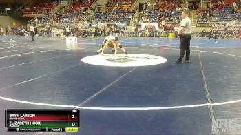125 lbs Cons. Round 2 - Bryn Larson, Grand Forks vs Elizabeth Hook, Mandan