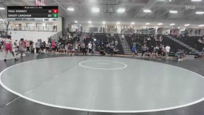 113 lbs 3rd Place Match - Grady Langham, Bentonville High School vs Paul Donnici, Victory