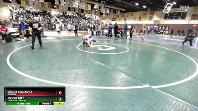 106 lbs Champ. Round 1 - Diego Esquivez, Imperial vs Devin Tait, Temescal Canyon