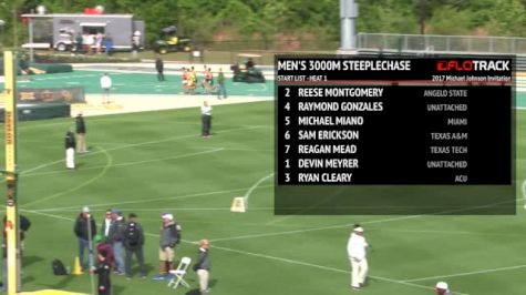 Men's 3k Steeplechase, Heat 1