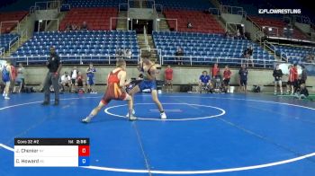 120 lbs Cons 32 #2 - Jacob Chenier, New York vs Caden Howard, Kansas