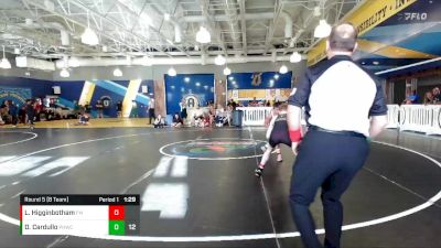 120 lbs Round 5 (8 Team) - Landon Higginbotham, Funky Monkey vs David Cardullo, Palm Harbor WC