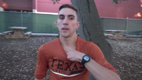 Texas' Alex Rogers after huge 1500 pb