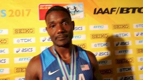 Justin Gatlin ran the second anchor leg of his entire pro career to win 4x1 tonight