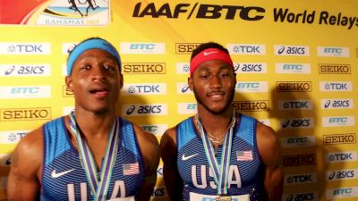 US men win 4x1, are sick of hearing you talk about the baton