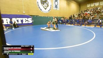 105 lbs Champ. Round 2 - Guadalupe Narvaez, Foothill vs Miranda Gutierrez, Highland