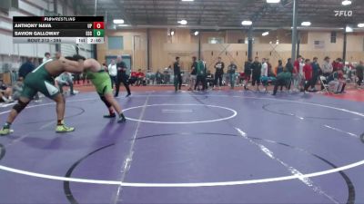 285 lbs Quarterfinal - Anthony Nava, Providence (Mont.) vs Savion Galloway, Evergreen State College
