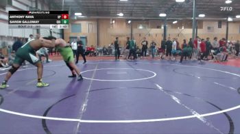 285 lbs Quarterfinal - Anthony Nava, Providence (Mont.) vs Savion Galloway, Evergreen State College