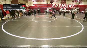 130 lbs 3rd Place Match - Abigail Lee, Lynbrook vs Yuki Ahmann, Sequoia