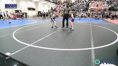 49 lbs Consolation - Raiden Davis, Vian Wrestling Club vs Maverick Lee-degraffenreid, Checotah Matcats