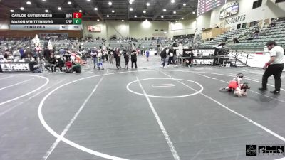 61 lbs Consi Of 4 - Carlos Gutierrez III, Ripon Tribe Wrestling vs Mason Whittenburg, Ceres Pups WC
