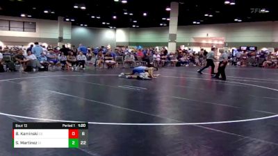 160 lbs Round 5 (6 Team) - Sebastian Martinez, Michigan Blue vs Blake Kaminski, Ohio Titan Gold