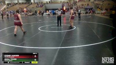 Girls 235 lbs Quarterfinal - Sydney Hueser, Franklin (Girls) vs Emma Young, Alcoa (Girls)