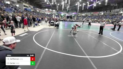 65 lbs Consi Of 8 #2 - Cooper Heffelman, Legacy Boltz vs Colt Carter, Pueblo County Wrestling Club