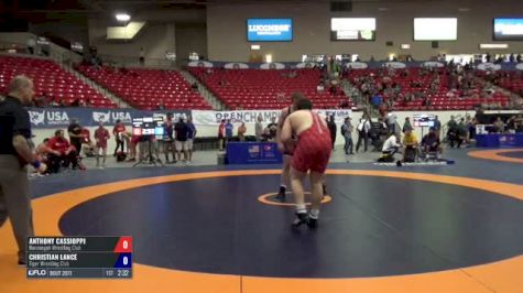 120 Rd of 16 - Anthony Cassioppi, Hononegah Wrestling Club vs Christian Lance, Tiger Wrestling Club