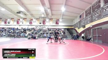 126 lbs 7th Place Match - Justin Lopez, Ramona (Riverside) vs Andre Simpliciano, Hillcrest B