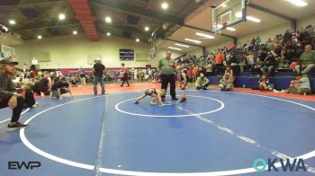 52 lbs Consi Of 8 #1 - Aspen Coe, Hilldale Youth Wrestling Club vs Aspen Shelton, Team Tulsa Wrestling Club