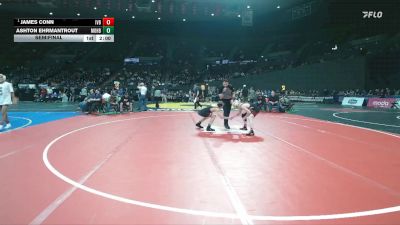 2A/1A Boys 113 Semifinal - James Conn, Illinois Valley Boys vs Ashton Ehrmantrout, Mohawk Boys
