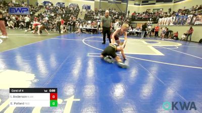 73 lbs Consi Of 4 - Isaac Anderson, Blanchard Wrestling Club vs Easton Pollard, Piedmont