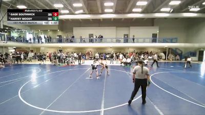 120 lbs 1st Place Match - Gage Southwick, Sanderson Wrestling Academy vs Harvey Moody, Sanderson Wrestling Academy
