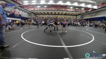 70 lbs Quarterfinal - Lucy Wilson, Newcastle Youth Wrestling vs Kyzer Falcon, Division Bell Wrestling