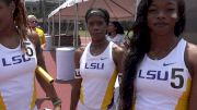 LSU women tie the 4x1 collegiate record, say they can still improve handoffs