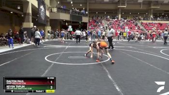 90 lbs Quarterfinal - Dalton Paul, Maize Wrestling Club vs Keyen Taplin, Abilene Kids Wrestling Club